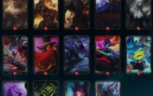 Conta lol com vários conteúdos