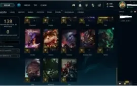 ContaLoL mmr platina - 43champ - 11skins - frag.ezpulsefire+
