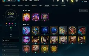Conta LOL League of Legends LVL 270