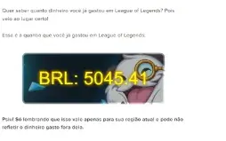 Conta LOL League of Legends LVL 270