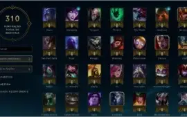 Conta  Ouro 4  85 champ 27 skins, muito boa.