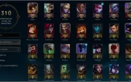 Conta  Ouro 4  85 champ 27 skins, muito boa.