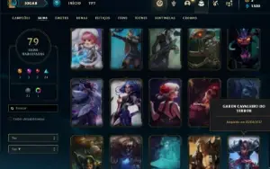 Conta Unranked com 105 Champs e 79 Skins