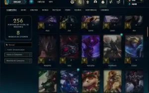 Unranked com 85 Champs e 51 Skins