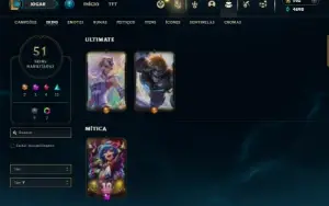Unranked com 85 Champs e 51 Skins