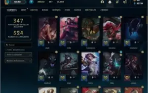 Conta prata 2 com 101 champs e 87 skins +2 Prestigios