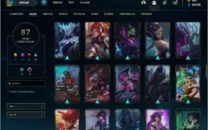 Conta prata 2 com 101 champs e 87 skins +2 Prestigios