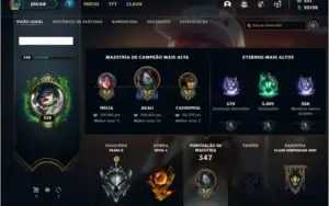 Conta prata 2 com 101 champs e 87 skins +2 Prestigios