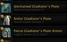 Wow conta rara Ilusões  de mop e legion e xmogs de warrior