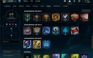 Conta  antiga (season 2) com skins e ícones raros, etc