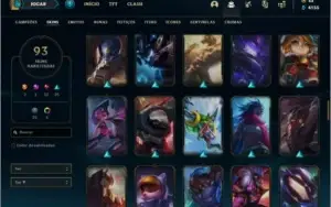 Conta ouro 4 com 105 champs e 93 skins