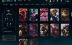 Conta ouro 4 com 105 champs e 93 skins