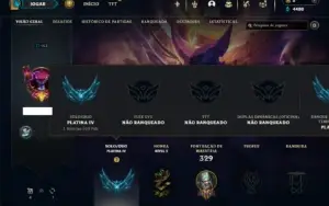 Platina 4 com 100 Champs e 46 Skins