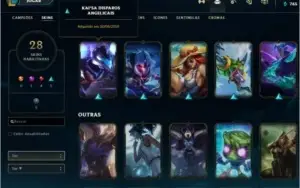 Conta Valorant + League of Legends (lol) com várias skins