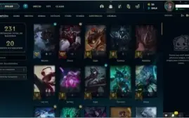 Conta League of legends level 123, 87 Champs,35 skins