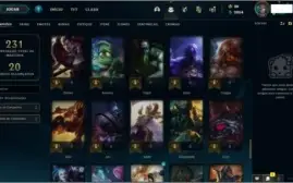 Conta League of legends level 123, 87 Champs,35 skins