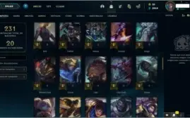 Conta League of legends level 123, 87 Champs,35 skins