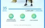conta de pokemon go nível 36!