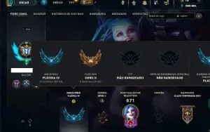 Platina 4 com TODOS os champs e 158 Skins ( MAIN ADC )