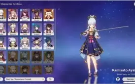 Genshin Impact - Conta com Ayaka, Klee, Skyward Harp e PJWS