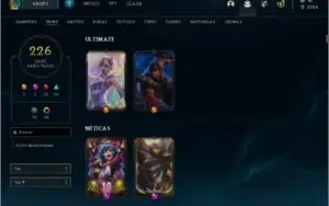 Conta lol 200+ skins