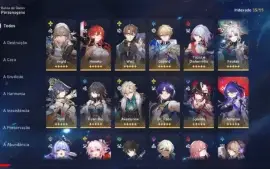 Honkai Star Rail, Lv 70: Acheron, Feixiao, Yunli E Outros 5✯