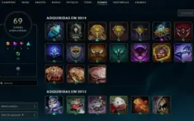 Conta League of Legends Full Acesso - 34 Champs e 33 Skins