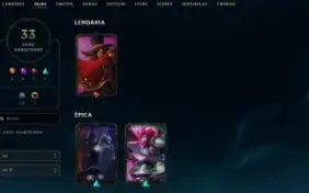 Conta League of Legends Full Acesso - 34 Champs e 33 Skins