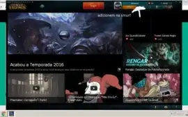 conta league of legends moldura platina pra 2017