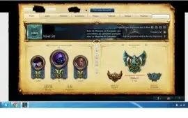conta league of legends moldura platina pra 2017