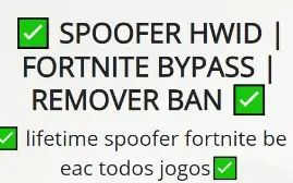 ✅ Spoofer Hwid | Fortnite Bypass | Remover Ban ✅ ✅ Lifetime