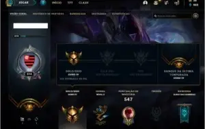 Conta ouro 4 com 135 skins e 147 champs