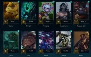 CONTA PLAT 1 - 75 PdL - 60% WR - 64 CAMPEÕES