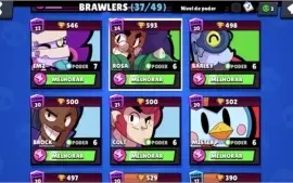 5 brawler  full e outros n e full tem 17 k de troféus