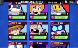 5 brawler  full e outros n e full tem 17 k de troféus