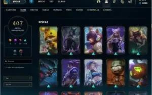 Conta League of Legends + de 400 Skins