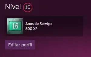 Conta Steam Insígnia 16 Anos