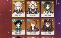 13 armas 5* + 12 personagens 5* + 5 constelações