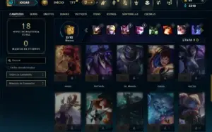 Diamante 4 com 32 Champs e 2 Skins