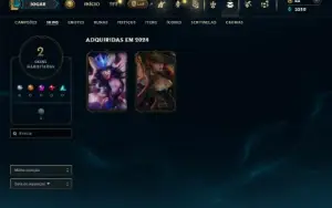 Diamante 4 com 32 Champs e 2 Skins
