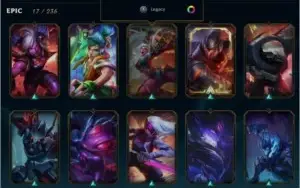 Conta LoL Mestre 115 Campeões 73 Skins 40k EA