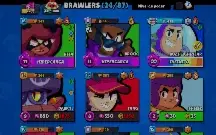 Conta de brawl star com skins, brawlers míticos e hipercarga