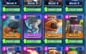 Conta Clash Royale, REI 12, Todas as cartas - Leia