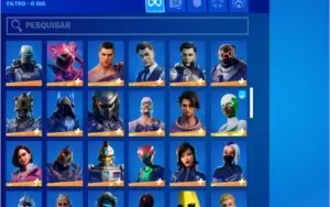 CONTA FORTNITE SEASON 4 ATE A ATUAL