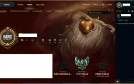 conta league of legends platina II