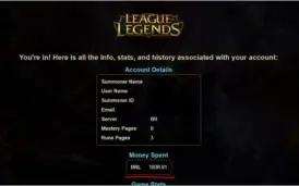 Conta League Of Legends