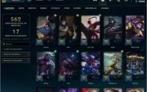 CONTA DIAMANTE 2, VÁRIAS SKINS, TODOS OS CHAMPS