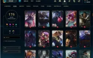 CONTA DIAMANTE 2, VÁRIAS SKINS, TODOS OS CHAMPS