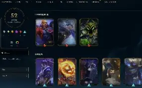 Conta League of Legends Full Acesso - 99 Champs e 52 Skins