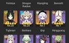 Conta com raiden, yoimiya + assinatura r3, qiqi e tighnari